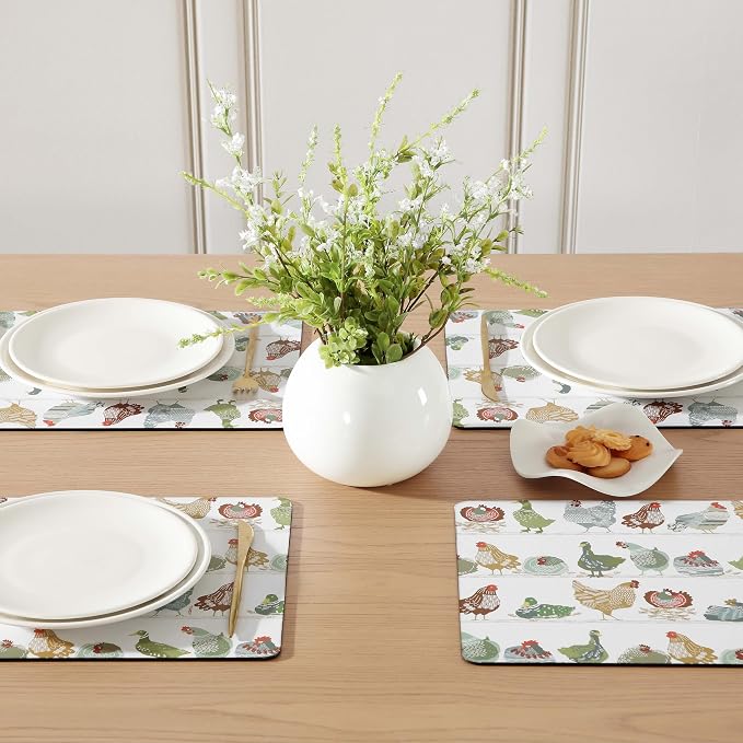Laura Ashley Cork Placemats, 16 x 12-inch, Coop | Ideal - Image 2
