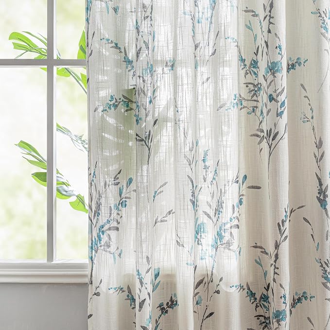 MYSKY HOME Sheer Curtains 95 inches Long - Image 3