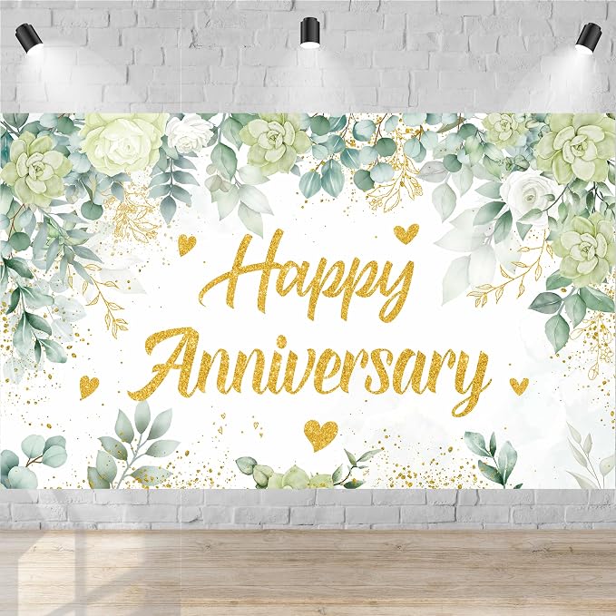 Large Happy Anniversary Banner by Unknown