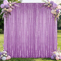 Hahuho Lavender Sequin Backdrop Curtain, Party Decoration（1 Panels, 4FT x 8FT by Hahuho