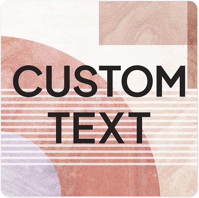 Custom Sign, Custom Street Sign, 11 Font Colors, 13 Font Styles, 4 Hole Options, 22 Sizes, 18x18 Inches, Rust Free DiBound, Fade Resistant, Made in USA by My Sign Center (Mid-Century Modern 1)