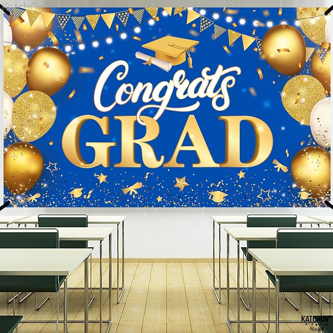 KatchOn Congratulations Banner 72x44 Inch | Congrats Grad Banner, Graduation - Image 6