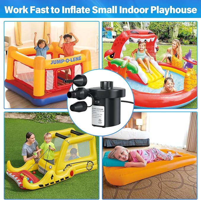 Electric Air Pump for Inflatables Air Mattress Pump AC 130W | Electric Pump - Image 2