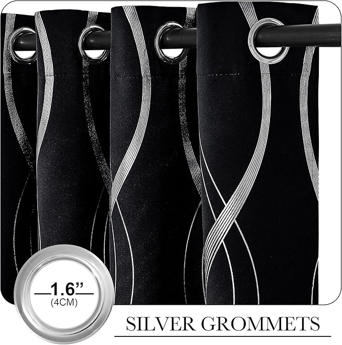 NICETOWN Blackout Curtain Panels 72 inches, 42 inches Wide, Light Reducing - Image 3