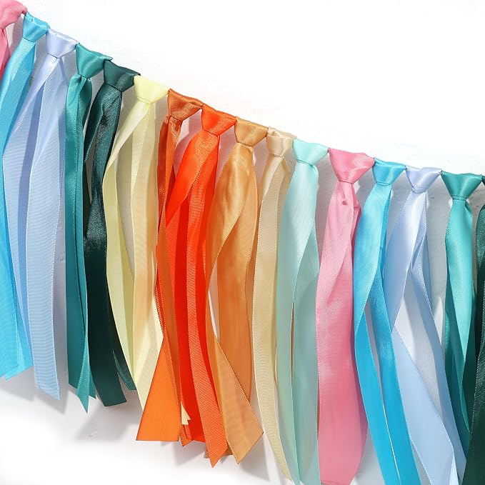 Colorful Satin Ribbon Tassel Banner - Image 7