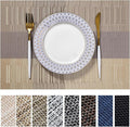 LEXMORE PlaceMats Set of 12 Vinyl/Plastic Woven Place Mats by lexmore