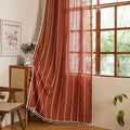 Sutuo Home Boho Curtains for Bedroom Nursery, Bohemian Light Filtering Orange by SutuoHome