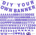 131 PCS Custom Banner 5" DIY Party Letter Banners Personalized Decor | Blue by Unknown