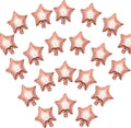 5 Inch RoseGold Star Shape Foil Balloons by MEPDNGN