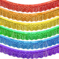 LOLStar Rainbow Foil Fringe Tinsel Garland, Streamers Banner, 6 Pack | 60Ft by LOLSTAR