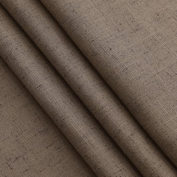 Light Brown Linen Curtains 120 Inch Extra Long - Image 7