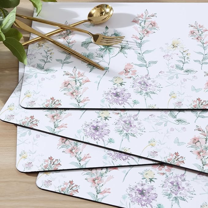 Laura Ashley Cork Placemats, 16 x 12-inch, Wild Meadow | Ideal - Image 4