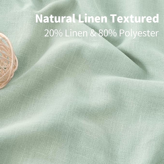 YoungsTex 90 Inches Length Linen Curtains - Image 3