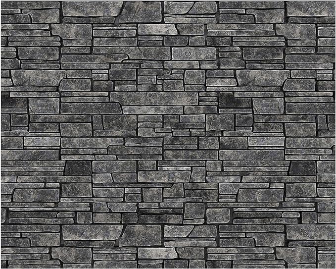 VitalCozy 10 x 8 ft Gray Brick Wall Backdrop Fabric Brick Photo Background | by VitalCozy