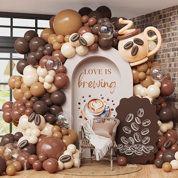 Love is Brewing Decorations for Love is Brewing Bridal Shower Wedding | 148Pcs by PageebO
