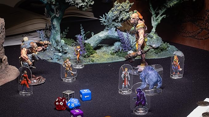 Arcknight Flat Plastic Miniatures: Underground; 62 Unique Subterranean-Themed Minis for DND 5e and Pathfinder; Affordable, Skinny Figurines for Dungeons and Dragons and Other Tabletop RPG Games