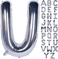 Letter Balloons 40 Inch Giant Jumbo Helium Foil Mylar Silver U | by Exquisitehighqualitypartydecorationstomeetyoureveryneed%EF%BC%81