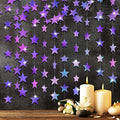 Patelai 130 ft Star Garland Banner Decor, Holographic Purple by Patelai