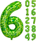 40 inch giant Green pixel miner game number 6 balloon | Large mining theme foil by Exquisitehighqualitypartydecorationstomeetyoureveryneed%EF%BC%81