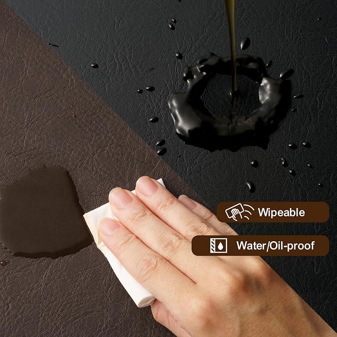 Placemats Set of 12, DOLOPL Reversible Dual-Color Faux Leather Place Mats - Image 7