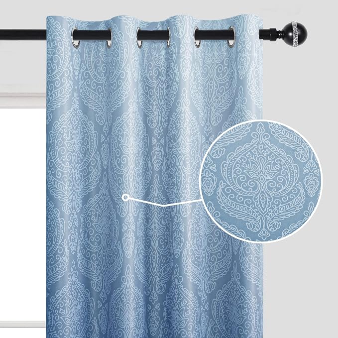 DWCN 100% Blackout Curtains for Bedroom 54 Inch Long - Image 5