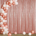Sugargirl Rose Gold Sequin Backdrop Curtain 4FTx8FT Glitter Rose Gold by Sugargirl
