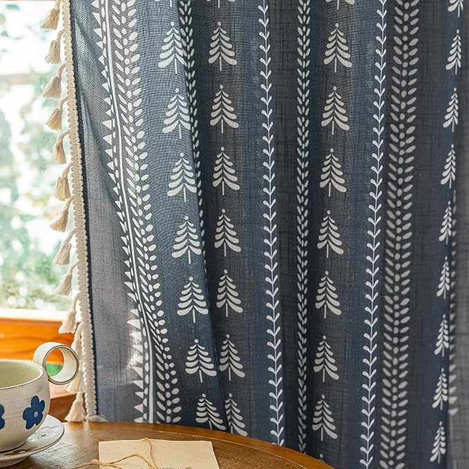 Boho Dark Grey Curtains - Image 4