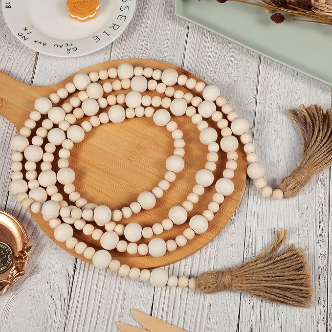 Jetec 7.9 Feet Wood Beaded Garlands - Image 3