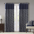 Madison Park Aubrey 2 Panel Curtain Faux Silk Paisley Jacquard, Rod Pocket by MADISONPARK