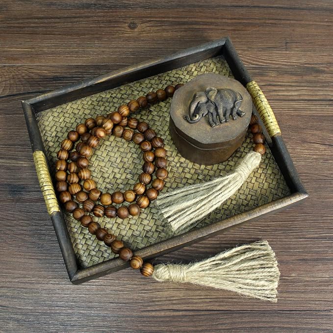 CVHOMEDECO. Wood Grain Beads Garland - Image 7