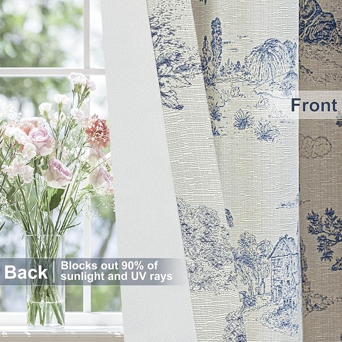 Loom and Mill Toile Blackout Curtains - Image 4