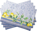 Maison d' Hermine Placemats Set of 4 Reusable 100% Cotton | Cloth Place Mats by MaisondHermine