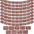 Boao 4 Packs 60 ft Mexican Party Decorations Fiesta Banner Plastic Papel Picado by Boao