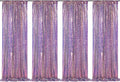 Sequin Backdrop Mermaid Purple 4 Pieces 2FTx8FT Shimmer Birthday Baby Shower by SoarDream