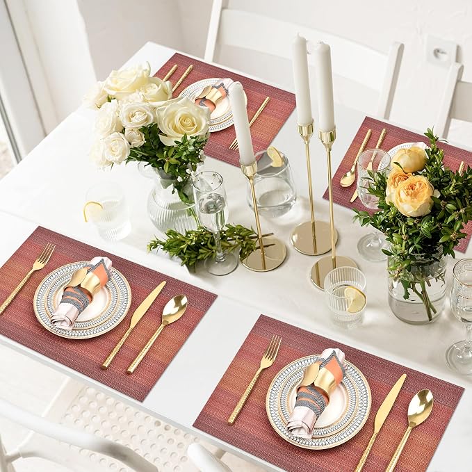 SLKQG Red Placemats Set of 4 - Image 7