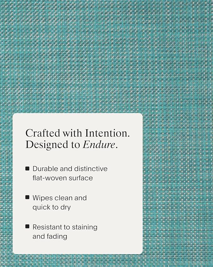 Chilewich Mini Basketweave Placemats, Round Woven Placemats Set of 4 | Reusable - Image 3