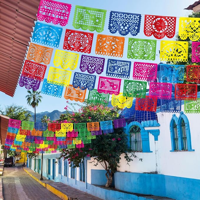 10 Pack Mexican Party Decorations, 180 FT Fiesta Banner Cinco De Mayo Party - Image 7
