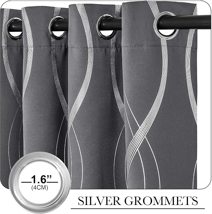 NICETOWN Blackout Curtains 40 inch Long - Image 3