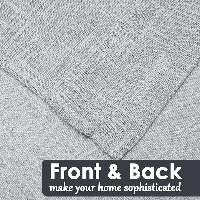 Beda Home Tassel Linen Textured Swag Curtain Valance - Image 4