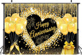 7x5 ft Floral Anniversary Backdrop Banner by Unknown