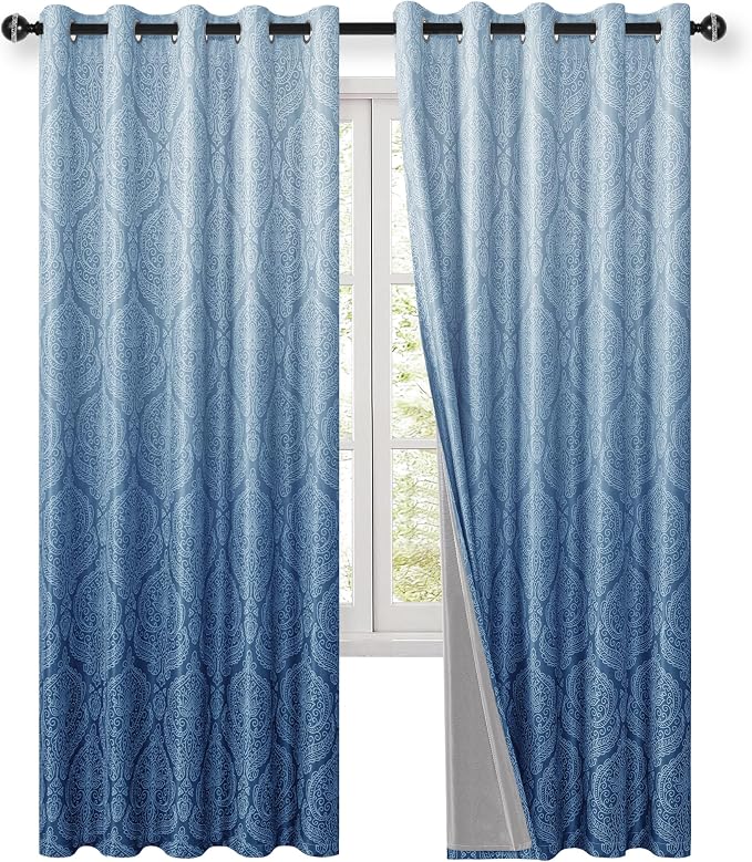 DWCN Navy Blue Blackout Curtains - Image 9