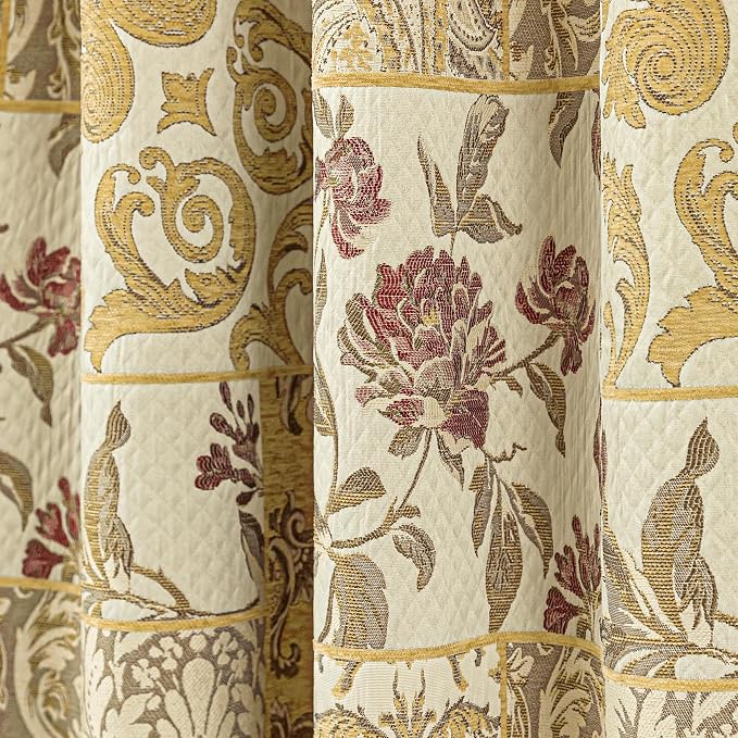 Loom and Mill Damask Patchwork Curtains - Image 7