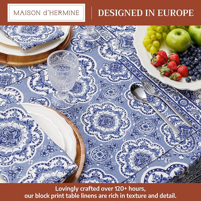 Maison d' Hermine Placemats Set of 4 Reusable 100% Cotton | Cloth Place Mats - Image 2
