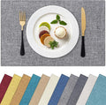 Homaxy Cloths Placemats for Dining Table Set of 6, Dark Grey | Heat Resistant by Homaxy