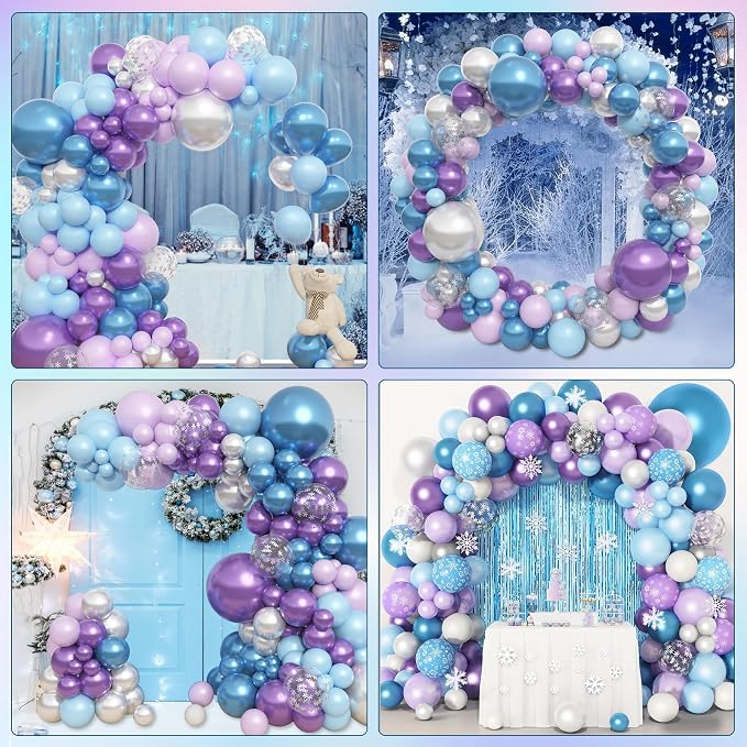 Amandir 153pcs Blue Purple Balloon Garland Arch Kit Different Sizes | 18 12 10 - Image 7