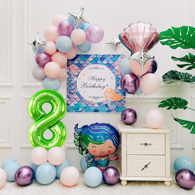 40 inch Number Balloon 0-9 Green Large Number 8 Balloons, Digital Balloons - Image 5