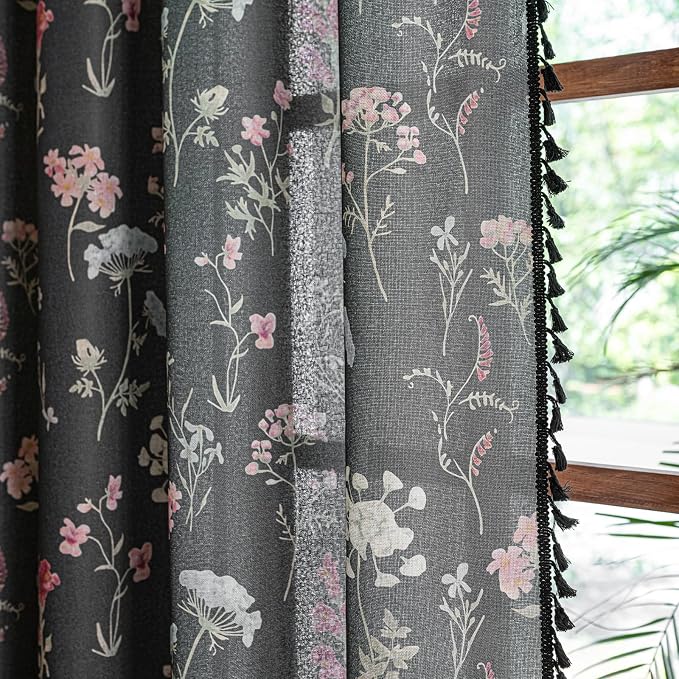 ENJOYBRIDAL Floral 96 Inch Curtains - Image 7