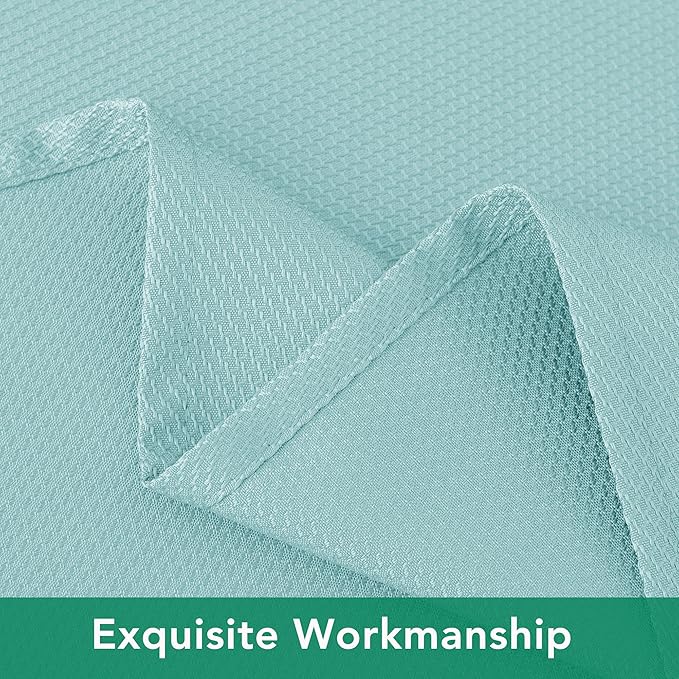 Biscaynebay Tablecloth for Rectangle Tables-60x84 Inch Aqua Blue Outdoor Picnic Table Cover-Rectangular Folding Table Cloths Water Resistant for Kitchen Camping Dining Room Patio Banquet Party