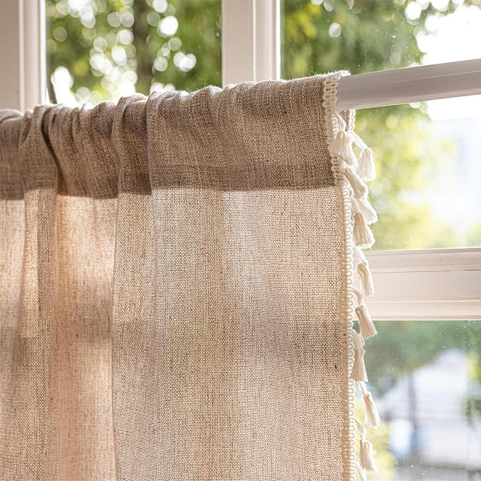 Sutuo Home Boho Curtains Valance Tier 36 inch - Image 4