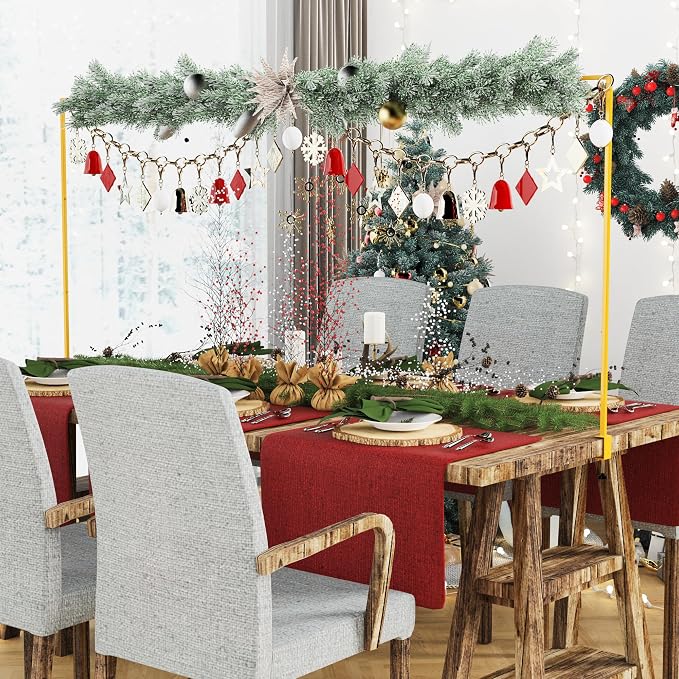 Over The Table Rod Stand with Clamps Gold Table Arch Banner Stand | Adjustable - Image 5